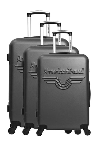 Set de 3 valises Chelsea - 50/60/70 cm  - Noir