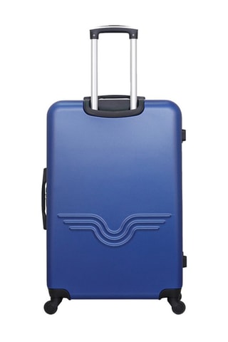 Valise grand volume Brooklyn (L) - 75 cm  - Argenté, bleu et noir
