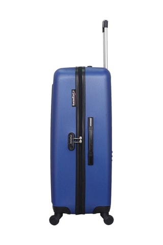 Valise grand volume Brooklyn (L) - 75 cm  - Argenté, bleu et noir