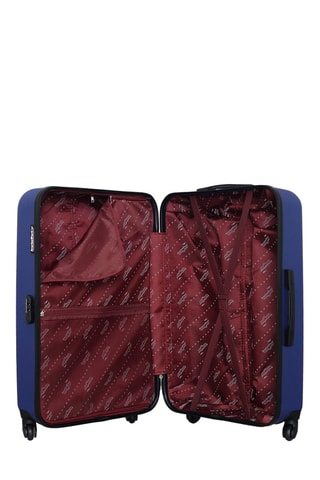 Valise grand volume Brooklyn (L) - 75 cm  - Argenté, bleu et noir