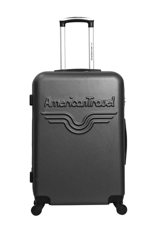 Valise grand volume Chelsea (L)  - 75 cm - Argenté et noir