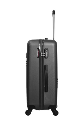 Valise grand volume Chelsea (L)  - 75 cm - Argenté et noir