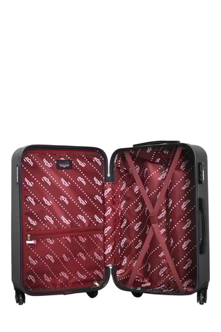 Valise grand volume Chelsea (L)  - 75 cm - Argenté et noir