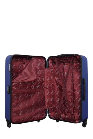 Valise grand volume Springfield (L) - 70 cm  - Argenté, bleu et noir