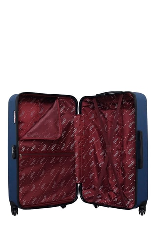 Valise grand volume Queens (L)  - 75 cm - Argenté, bleu et noir