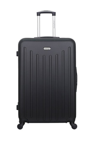 Valise grand volume Brooklyn (L)  - 75 cm - Argenté et noir