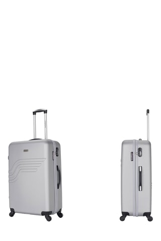 Set de 3 valises Queens (S/M/L) - 55/65/75 cm  - Argenté