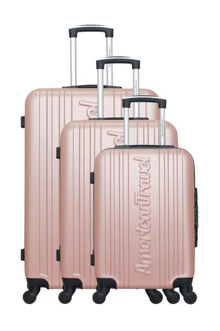 Set de 3 valises Springfield - 50/60/70 cm  - Rose