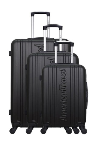 Set de 3 valises Springfield - 50/60/70 cm  - Noir