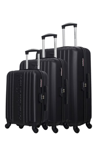 Set de 3 valises Springfield - 50/60/70 cm  - Noir