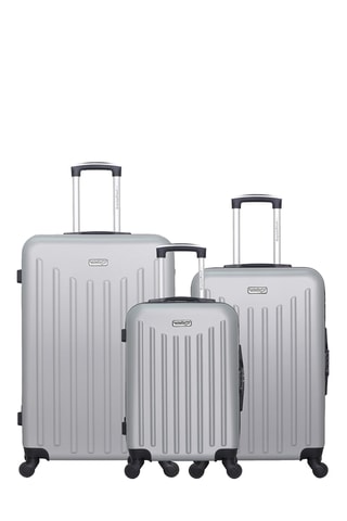 Set de 3 valises Brooklyn - 55/65/75 cm - Gris