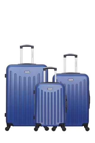 Set de 3 valises Brooklyn (S/M/L) - 55/66/75 cm - Bleu marine