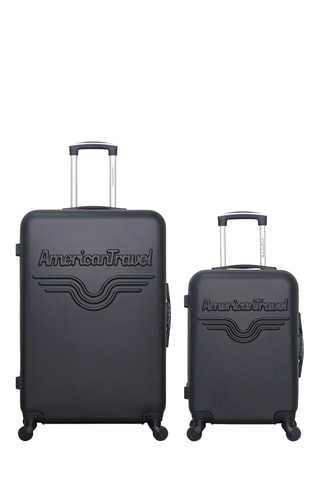 Valise cabine et valise grand volume Chelsea  - 55/75 cm - Noir