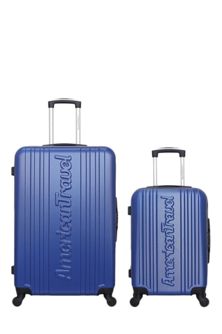 Valise cabine et valise grand volume Springfield (S/L) - 55/75 cm - Bleu marine