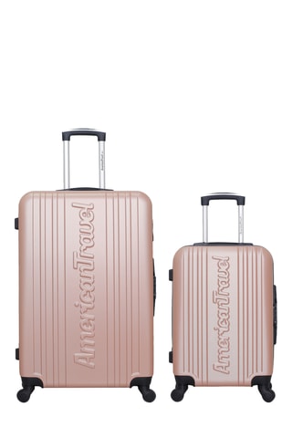 Valise cabine et valise grand volume Springfield (S/L) - 55/75 cm - Doré rose