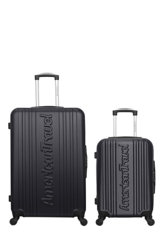 Valise cabine et valise grand volume Springfield (S/L) - 55/75 cm - Noir