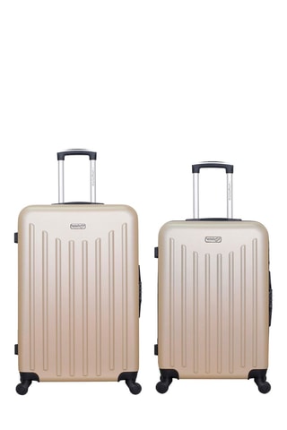Valise semaine et valise grand volume Brooklyn (M/L) - 65/75 cm  - Doré