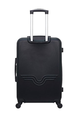Valise semaine et valise grand volume Queens - 65/75 cm  - Noir et argenté
