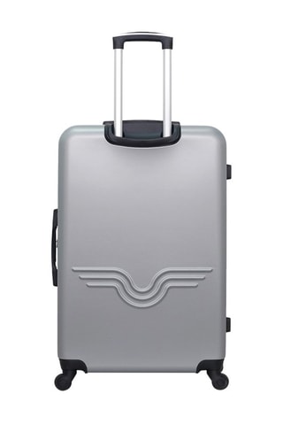 Valise semaine et valise grand volume Chelsea (M/L) - 65/75 cm  - Noir, argenté et gris