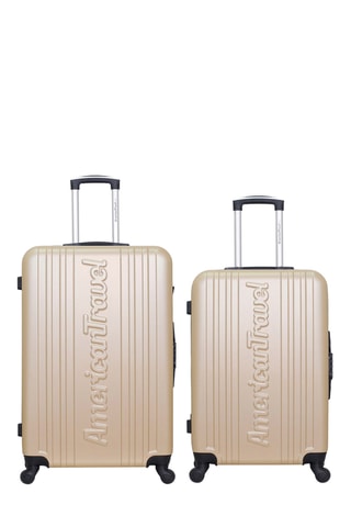 Valise semaine et valise grand volume Springfield (M/L) - 65/75 cm  - Beige