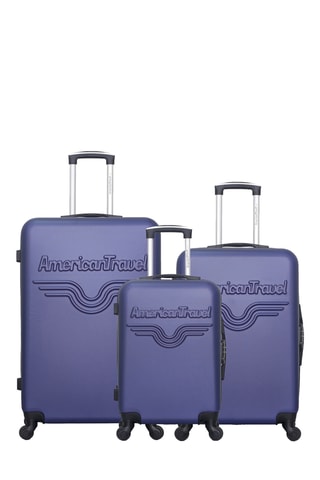 Set de 3 valises Chelsea  - 75/65/55 cm - Bleu