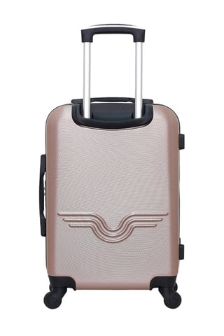 Valise cabine et valise semaine Chelsea (S/M) - 55/65 cm  - Noir, rose, doré et argenté