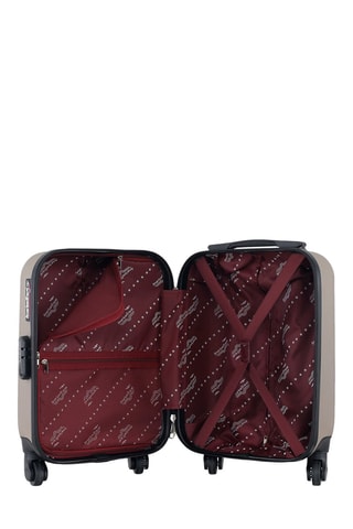 Valise cabine low cost Brooklyn (XS) - 46 cm  - Noir, beige et argenté