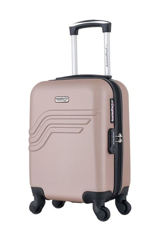 Valise cabine low cost Queens (XS) Doré rose - 46 cm  - Rose et doré