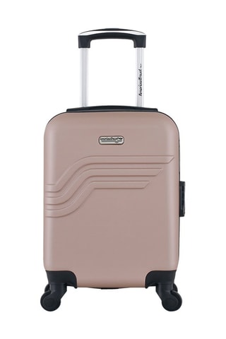 Valise cabine low cost Queens (XS) Doré rose - 46 cm  - Rose et doré