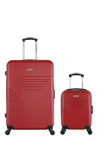 Valise cabine low-cost et valise grand volume Queens - 46/75 cm - Rouge