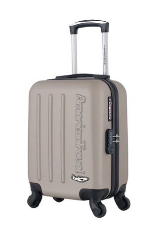 Valise cabine low cost Bronx (XS) - 46 cm  - Noir, beige et argenté