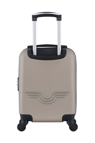 Valise cabine low cost Bronx (XS) - 46 cm  - Noir, beige et argenté