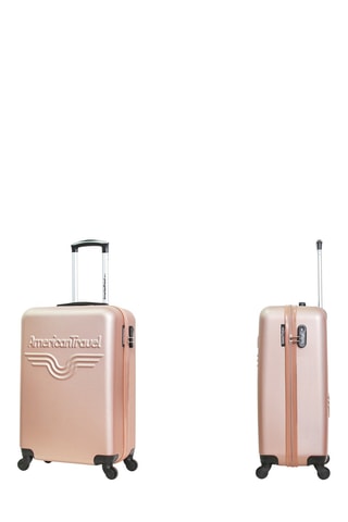Valise cabine Chelsea (S) - 55 cm - Noir, rose, doré et argenté
