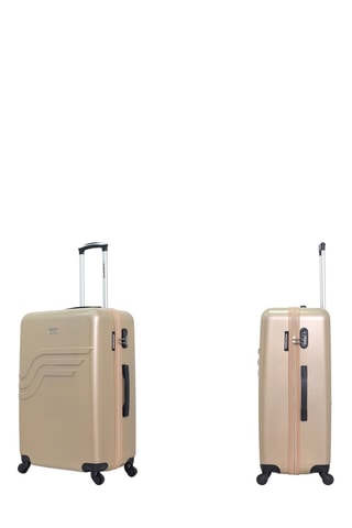 Set de 3 valises Détroit (S/M/L) - 55/65/75 cm  - Doré