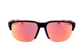 Lunettes de soleil homme - Verres effet miroir - Catégorie 3 - Noir et rouge - Carrera
