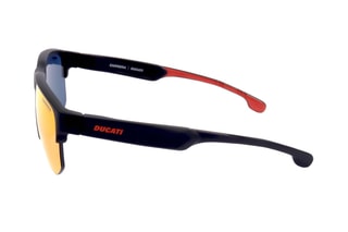 Lunettes de soleil homme - Verres effet miroir - Catégorie 3 - Noir et rouge - Carrera
