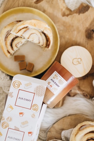 Bougie parfumée Cinnamon roll - Vanille, cannelle et caramel