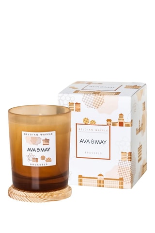 Bougie parfumée Gaufre Belge - Noisette, caramel et noix de coco