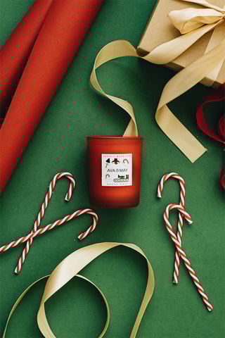 Bougie parfumée Atelier du Père Noël - Barbe à papa, notes épicées et vanille