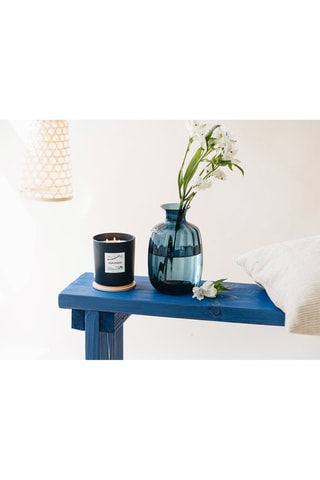 Maxi Bougie Parfumée Santorin - Cèdre, fève de Tonka et Romarin