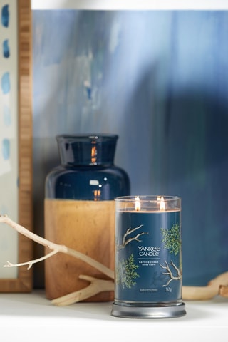 Bougie parfumée jarre grand modèle Signature - Cèdre marin