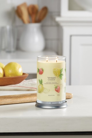 Bougie parfumée jarre grand modèle Signature - Limonade Glacée aux Fruits Rouges