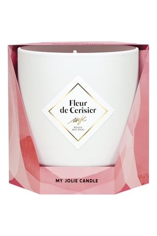 Bougie et collier noir Essentielles - Fleur de cerisier