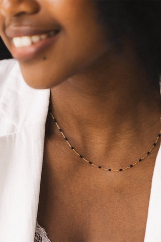 Bougie et collier noir Essentielles - Monoï des îles