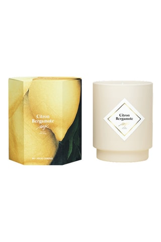 Bougie et collier argenté Surprenantes - Citron bergamote