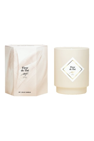 Bougie et collier argenté Surprenantes - Fleur de thé