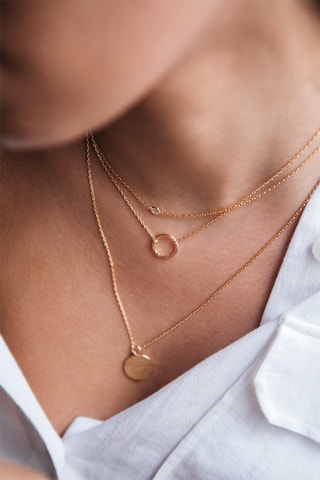Bougie et collier doré Surprenantes - Vanille gourmande