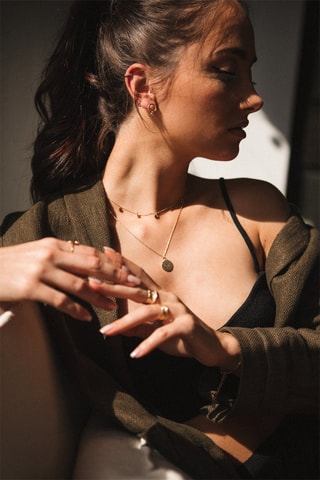 Bougie et collier doré Surprenantes - Vanille gourmande