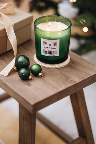 Maxi bougie parfumée NY Christmas - Cannelle, pomme rouge et vanille