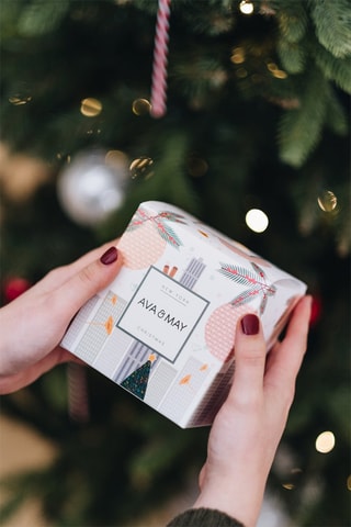 Maxi bougie parfumée NY Christmas - Cannelle, pomme rouge et vanille